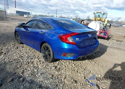 2021 Honda Civic Sport из США, поврежденный, VIN 2HGFC2F85MH537945